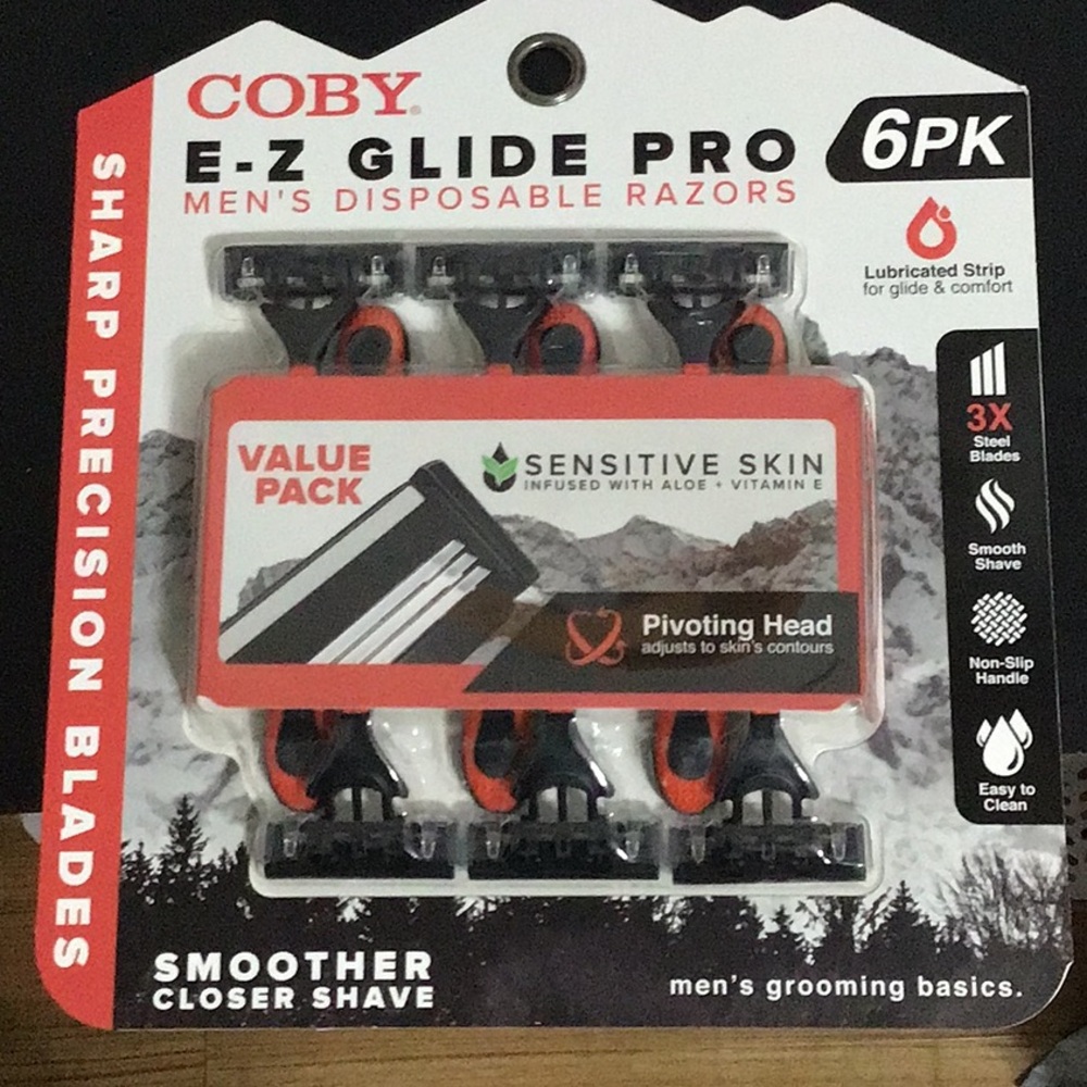 Coby E-Z Glide Pro Men's Razors 6-Pack